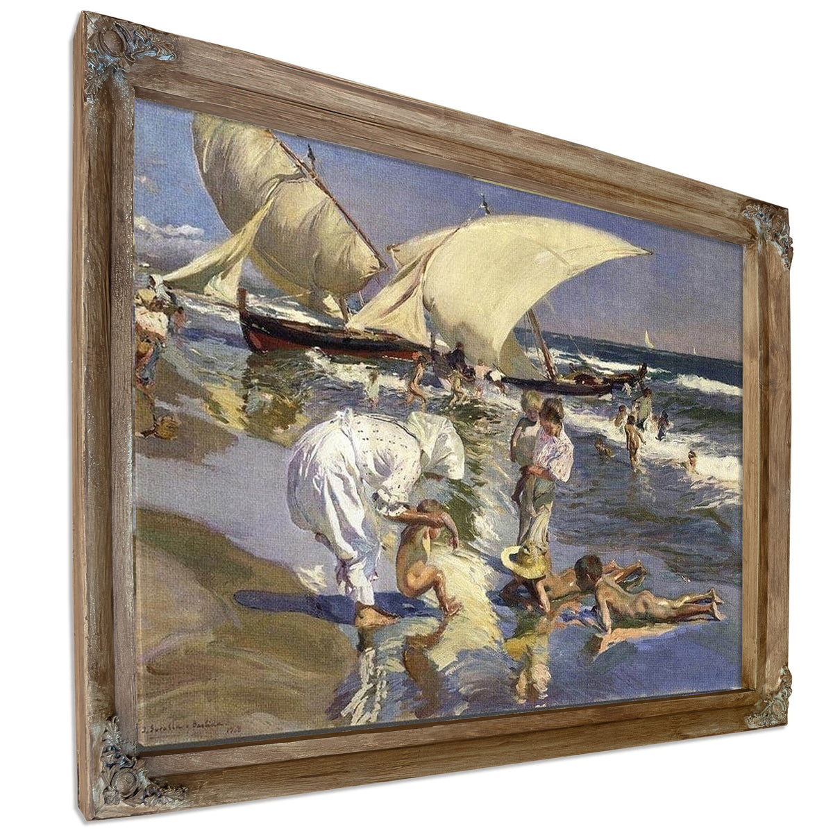 Beach Of Valencia By Morning Light By Joaquin Sorolla Y Bastida
