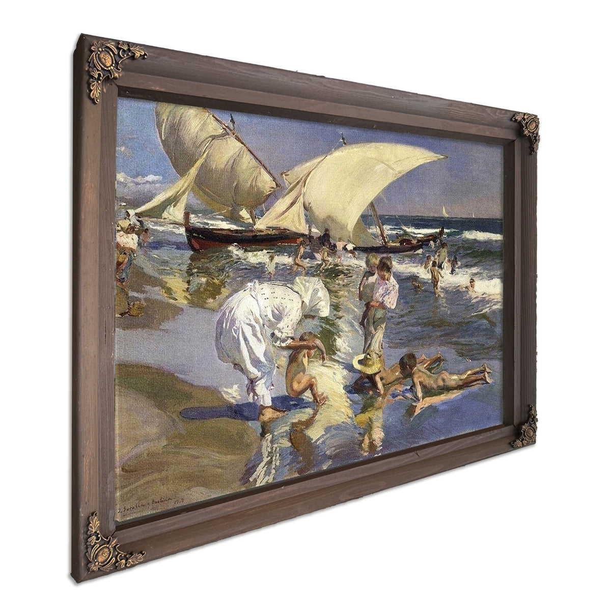 Beach Of Valencia By Morning Light By Joaquin Sorolla Y Bastida