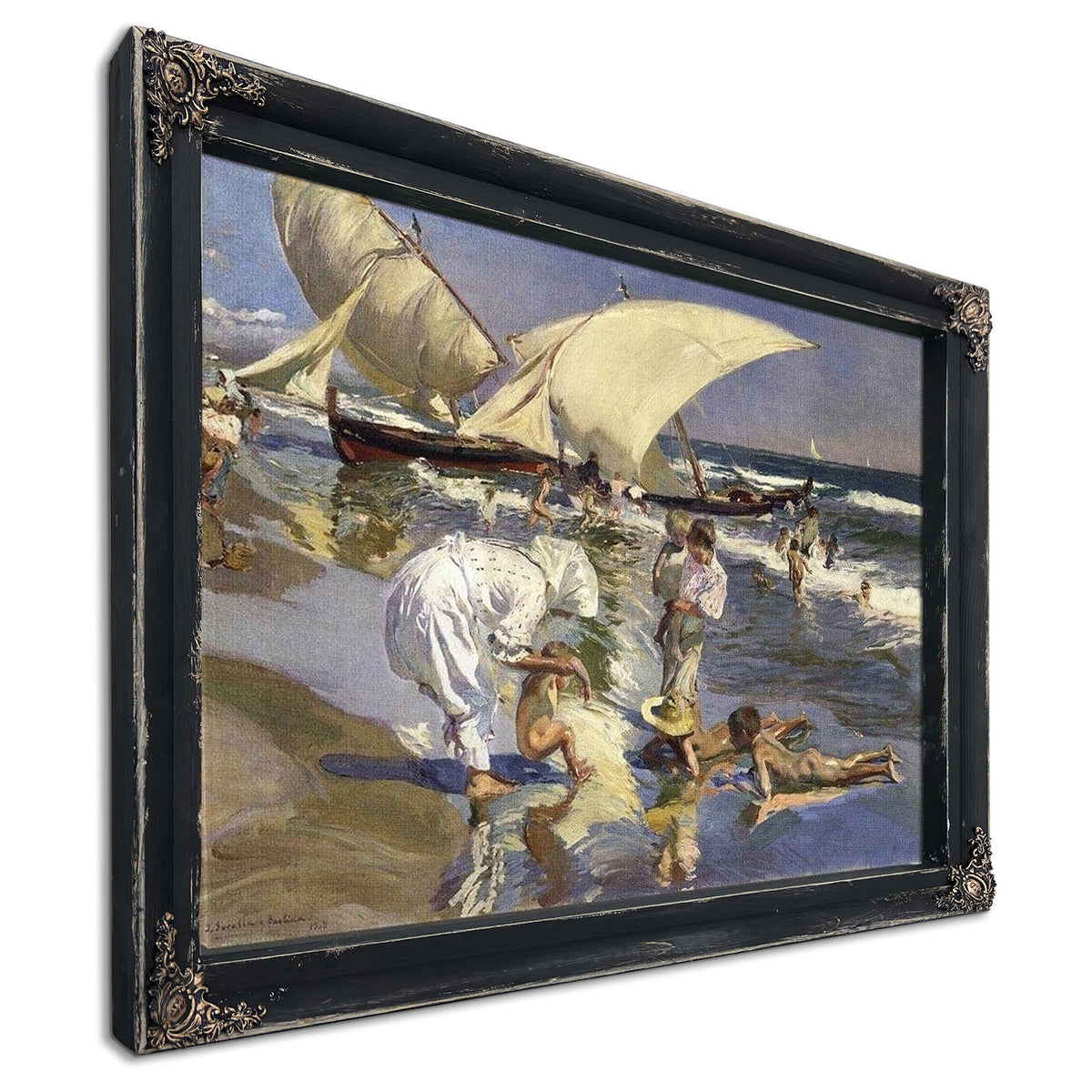 Beach Of Valencia By Morning Light By Joaquin Sorolla Y Bastida