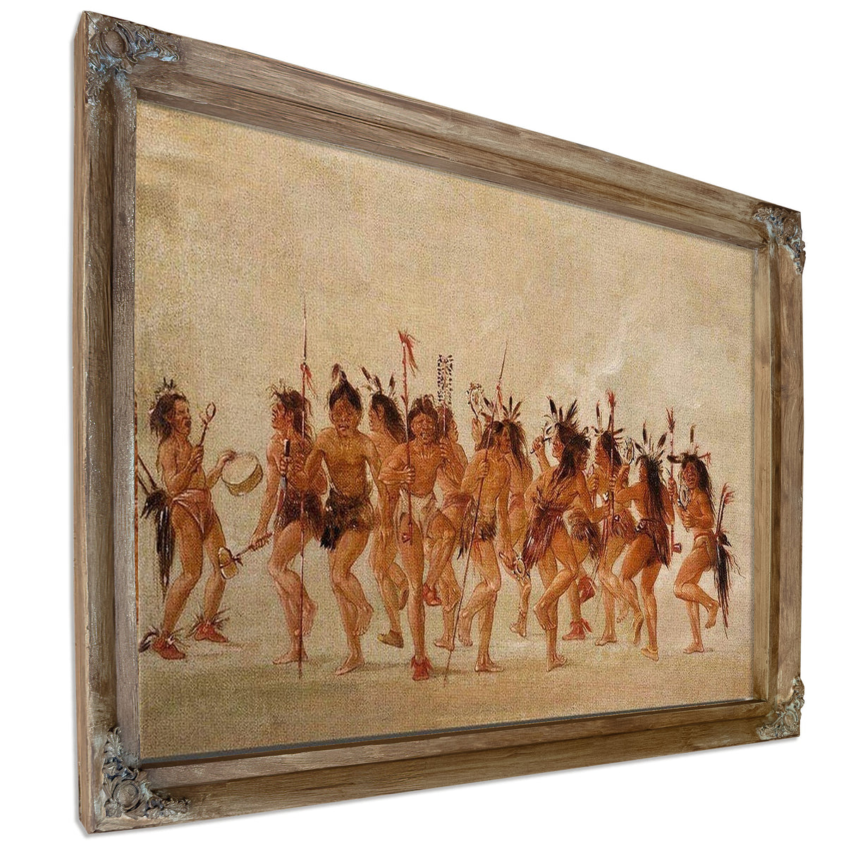 Beggar's Dance, Mouth Of Teton River By George Catlin