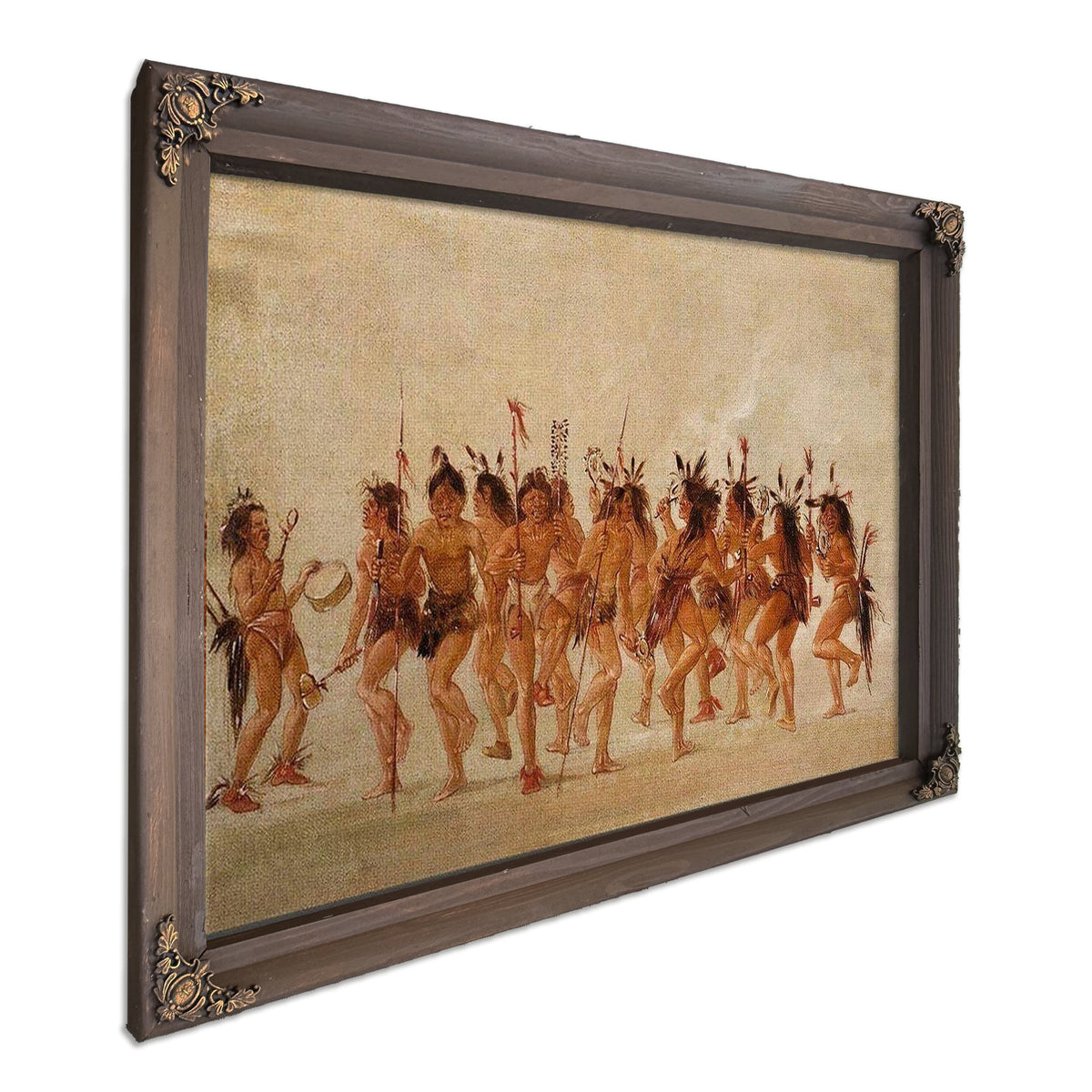 Beggar's Dance, Mouth Of Teton River By George Catlin