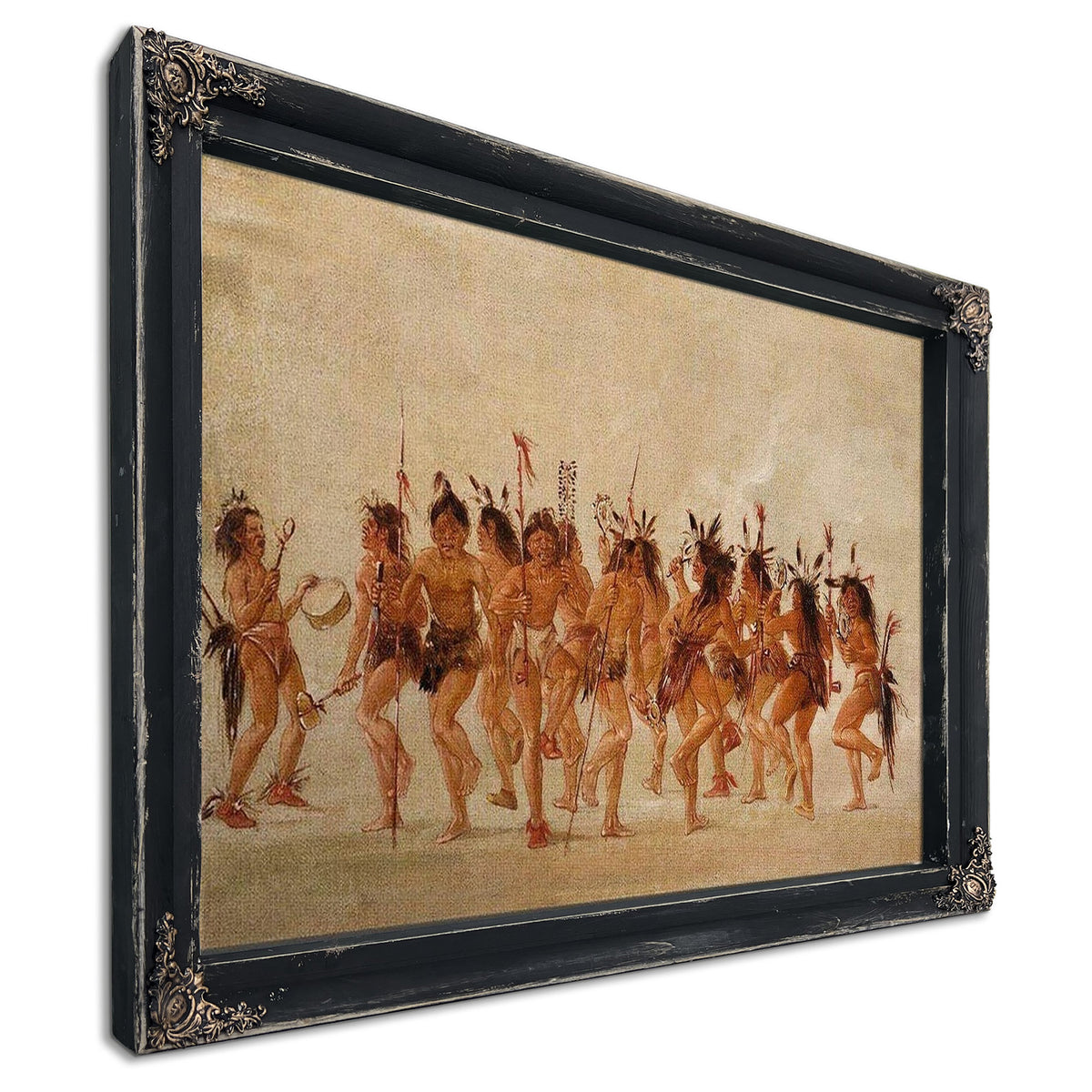 Beggar's Dance, Mouth Of Teton River By George Catlin