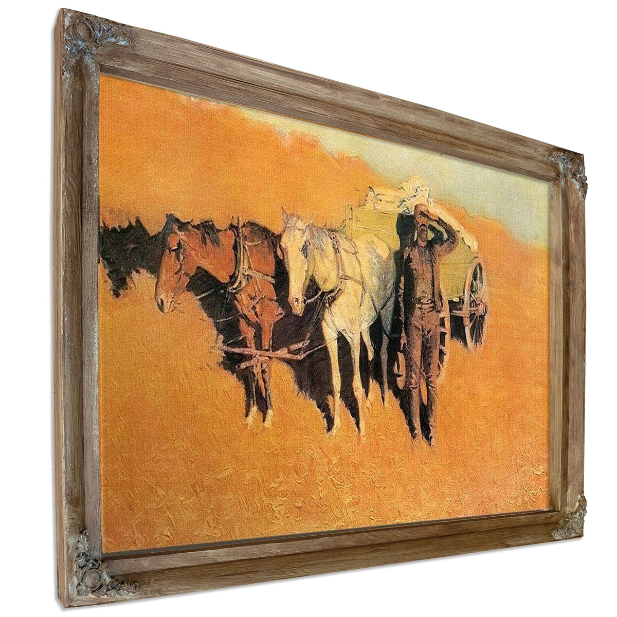 Benighted For A Dry Camp By Frederic Remington
