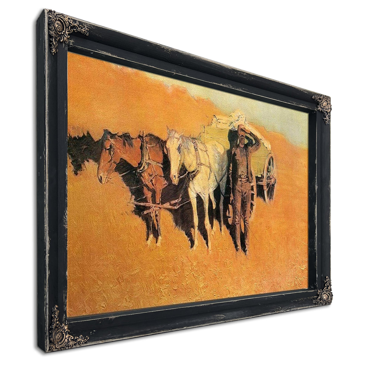 Benighted For A Dry Camp By Frederic Remington