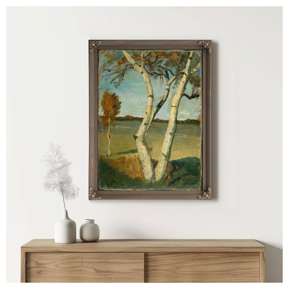 Birch Tree In A Landscape by Paula Modersohn Becker