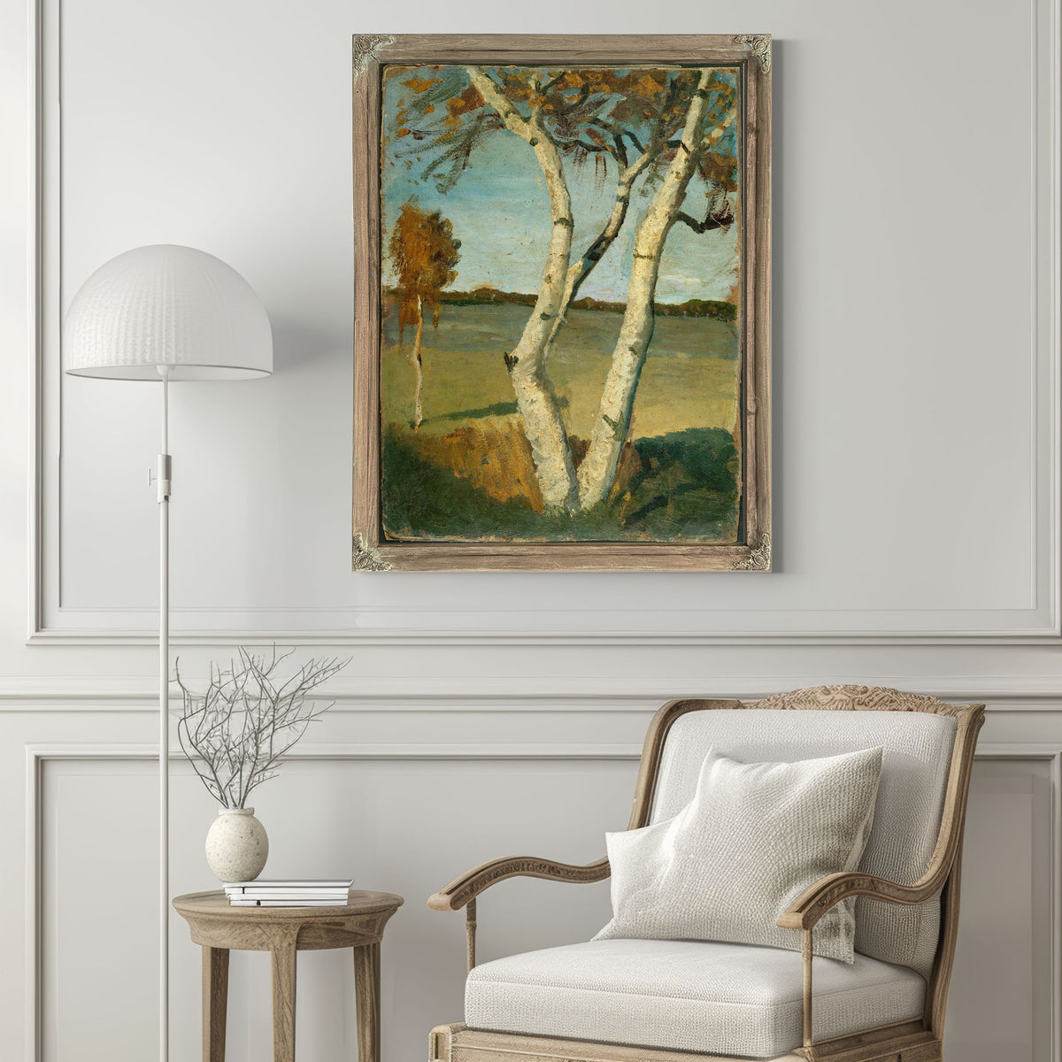 Birch Tree In A Landscape by Paula Modersohn Becker