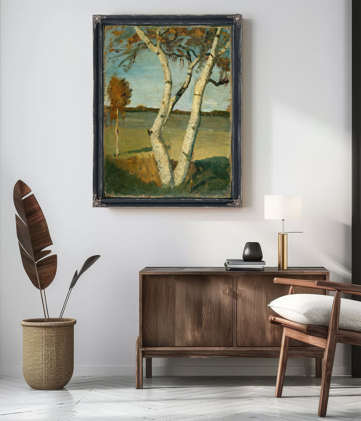 Birch Tree In A Landscape by Paula Modersohn Becker