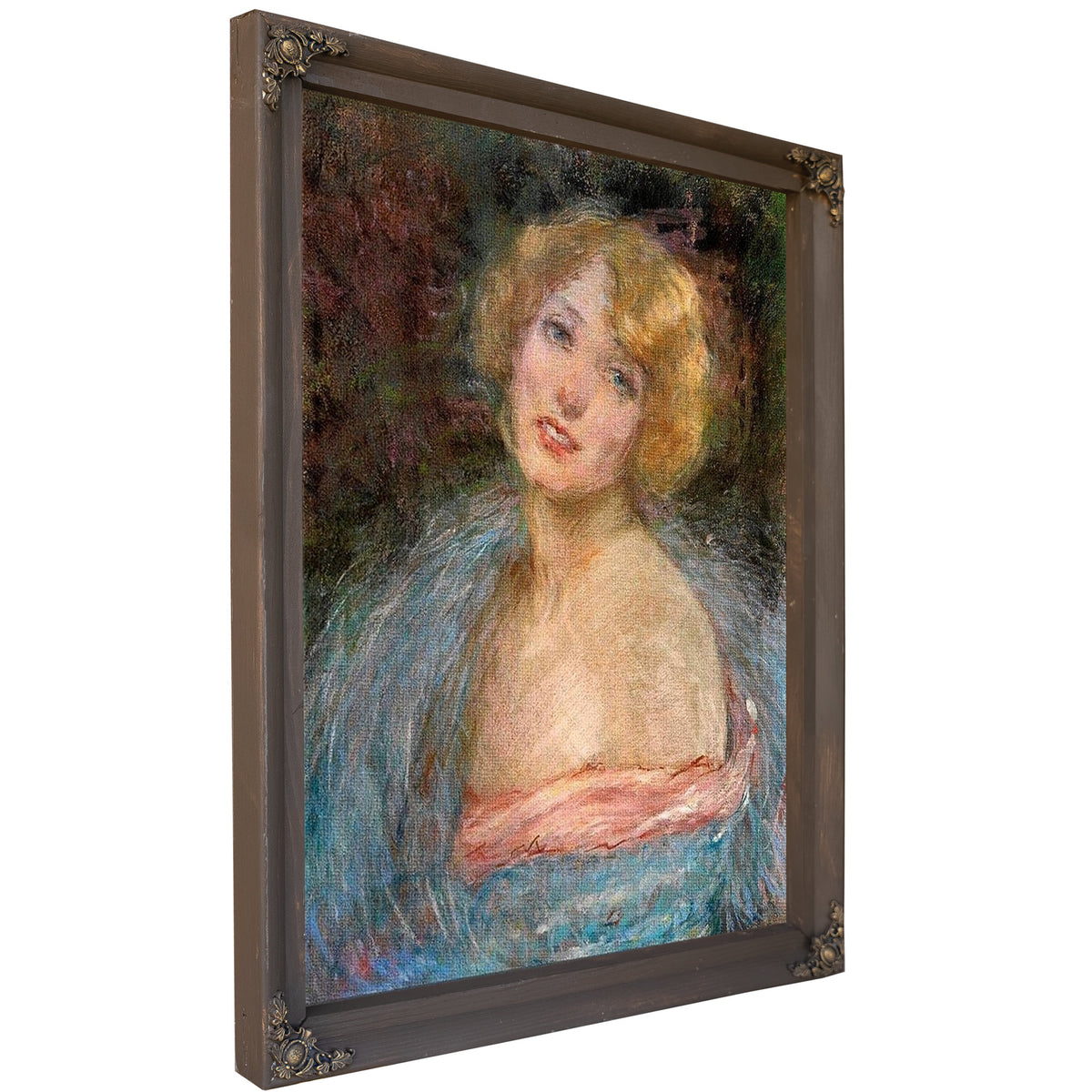 Blonde Girl With Boa By Alice Pike Barney