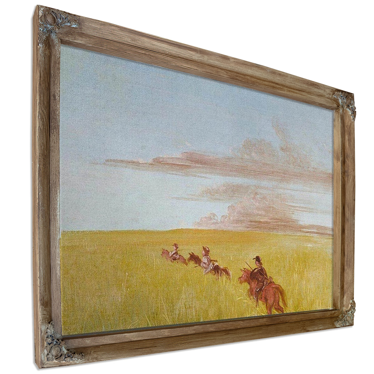 Bogard, Batiste, And I, Traveling Through A Missouri Bottom By George Catlin