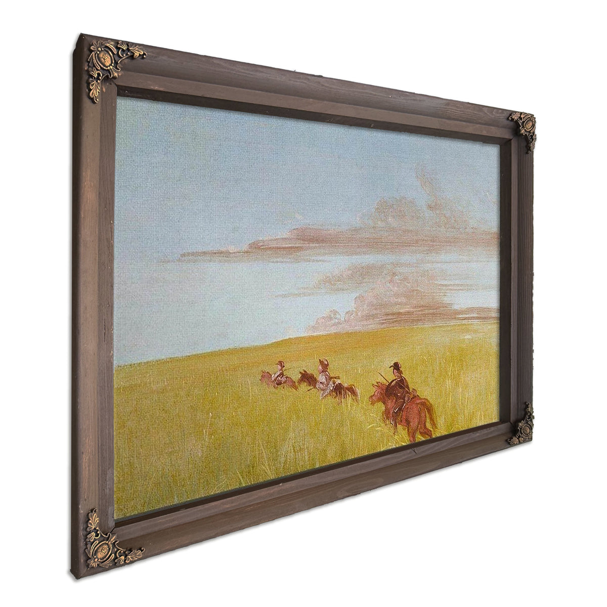 Bogard, Batiste, And I, Traveling Through A Missouri Bottom By George Catlin