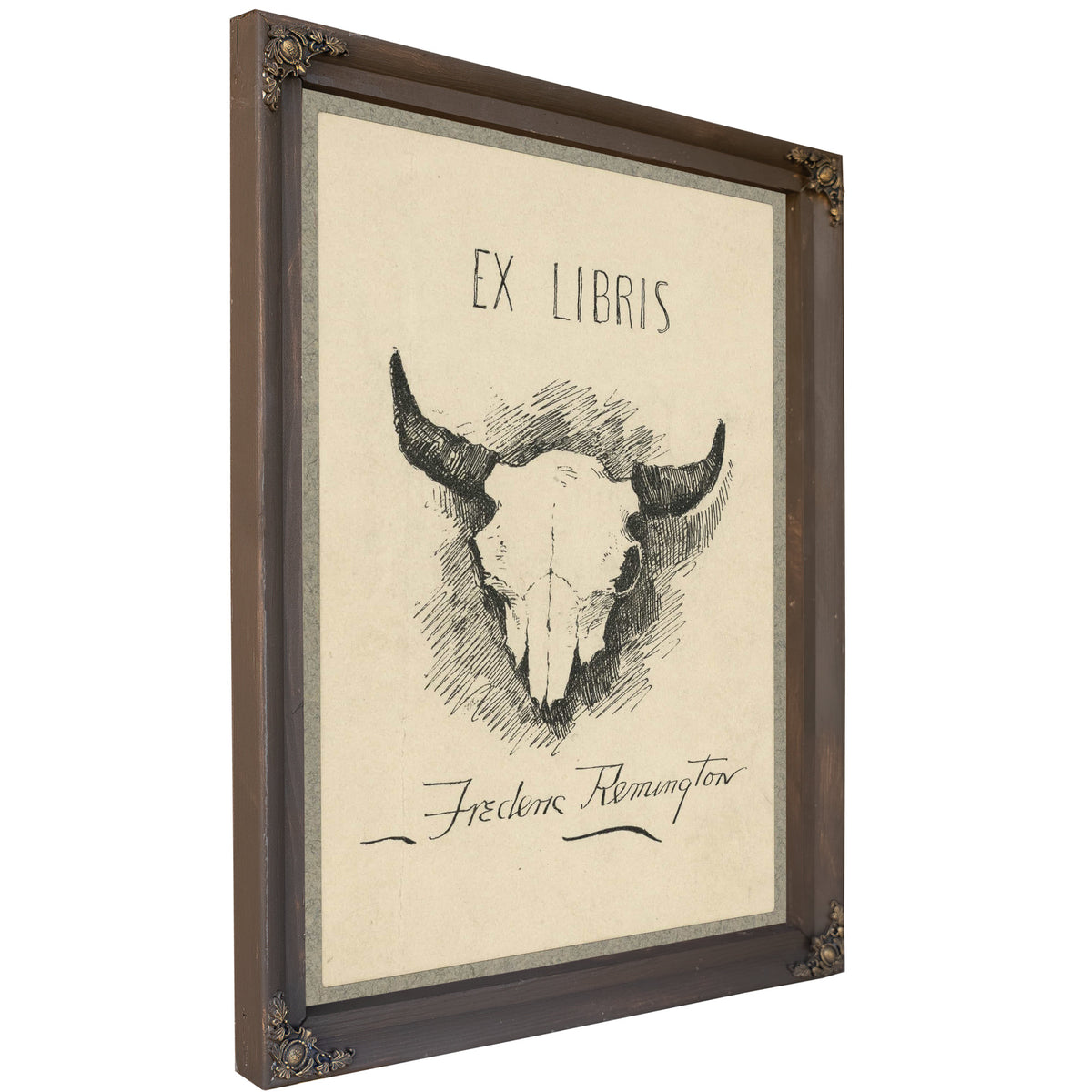 Bookplate Of Frederic Remington by Frederic Remington