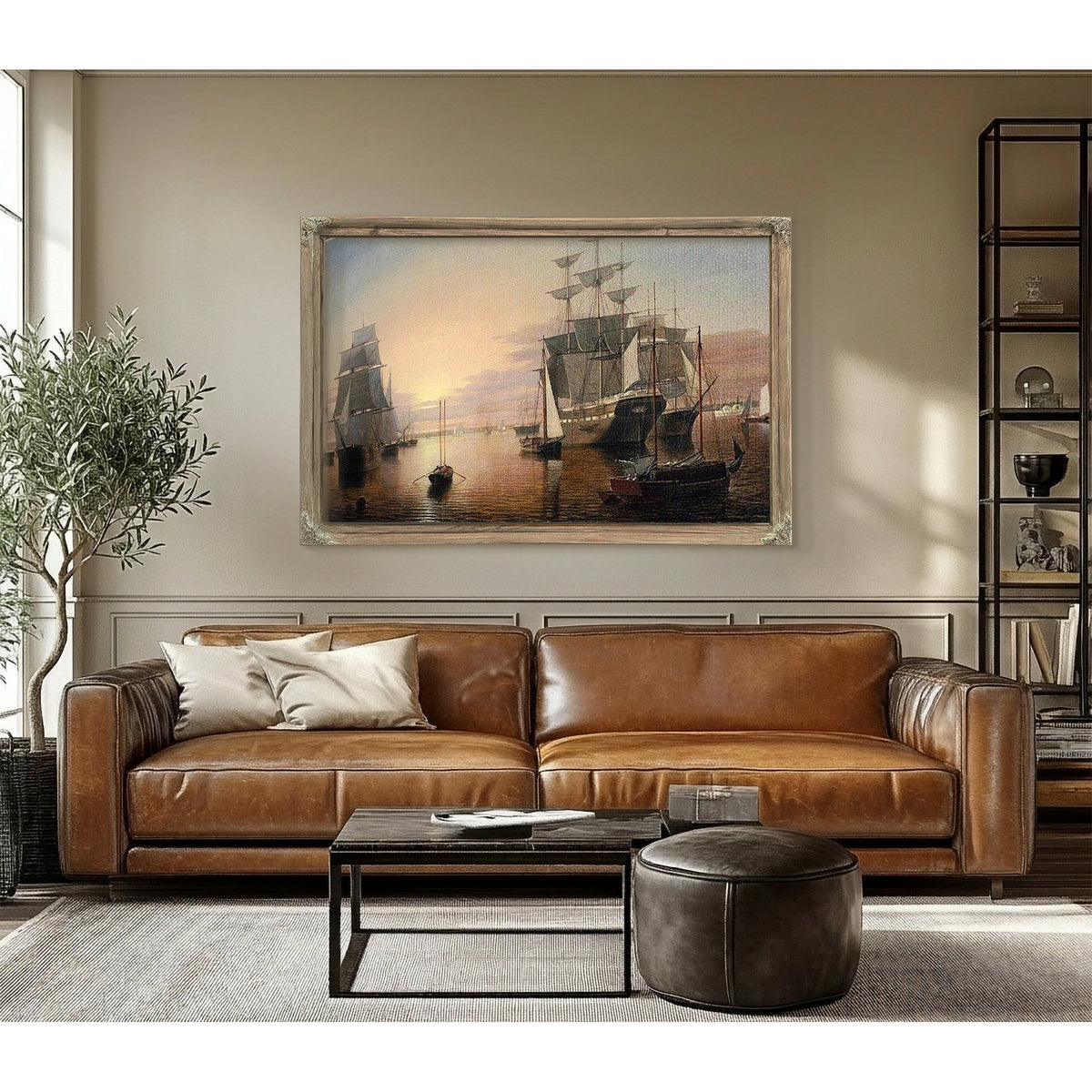 Boston Harbor By Henry Fitz Lane