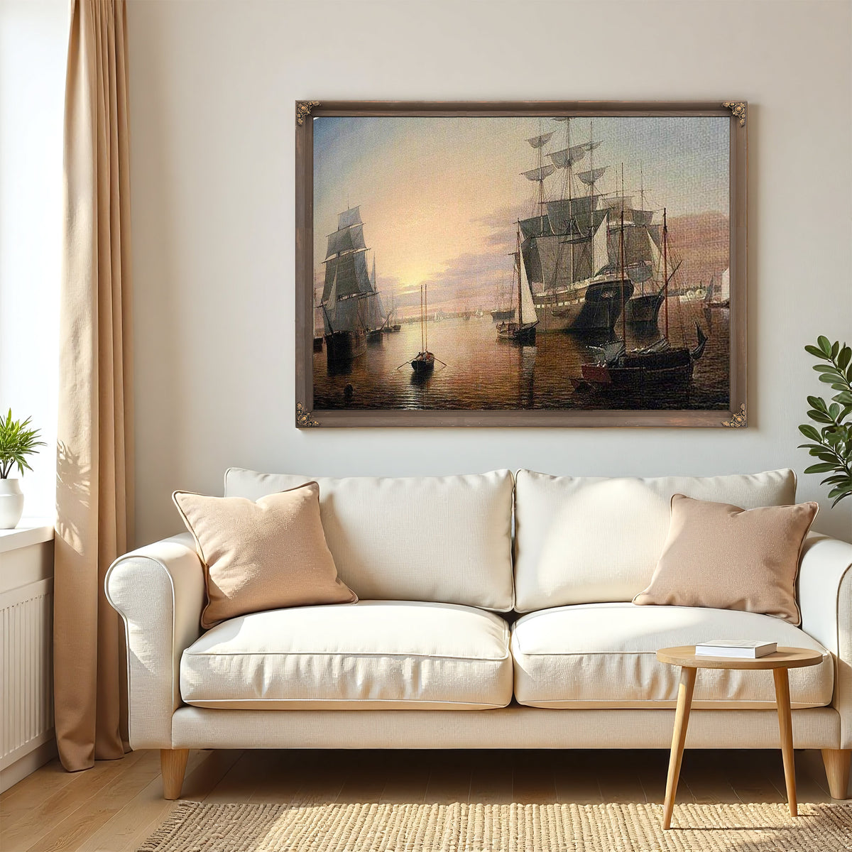 Boston Harbor By Henry Fitz Lane
