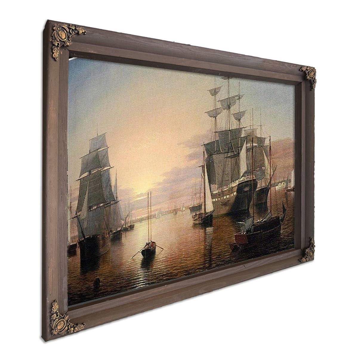 Boston Harbor By Henry Fitz Lane