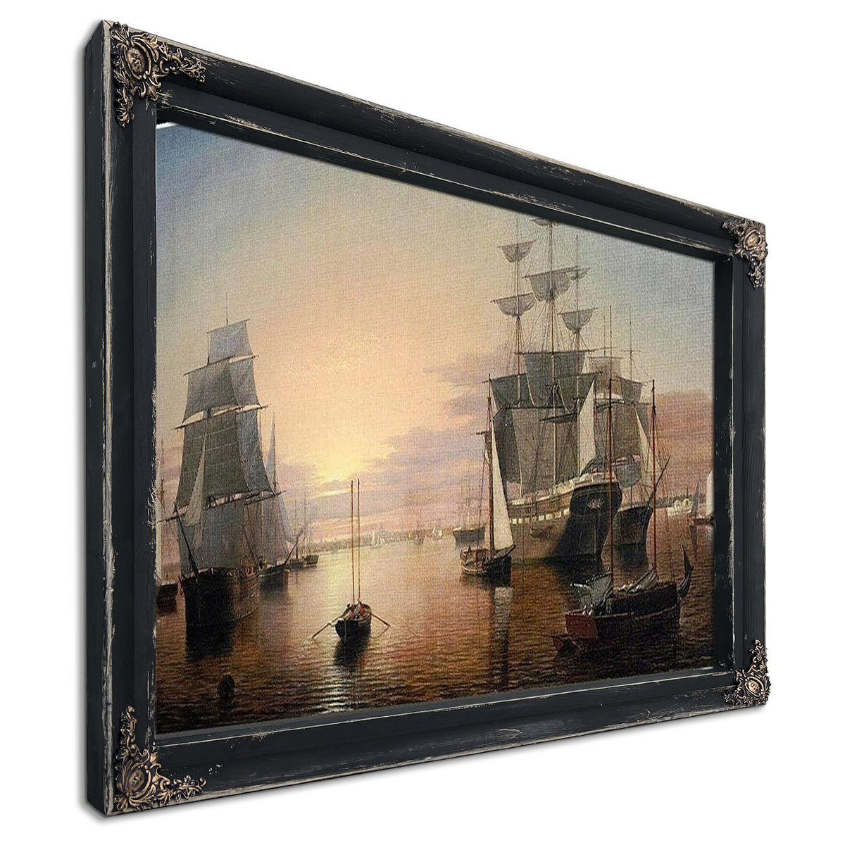 Boston Harbor By Henry Fitz Lane