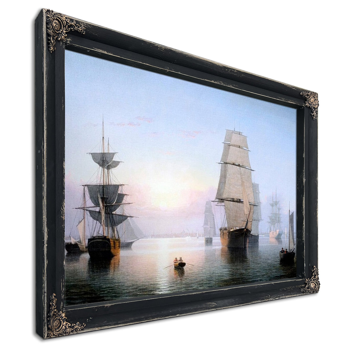 Boston Harbor Sunset By Fitz Henry Lane