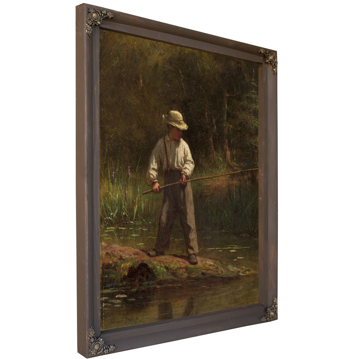Boy Fishing S by Eastman Johnson