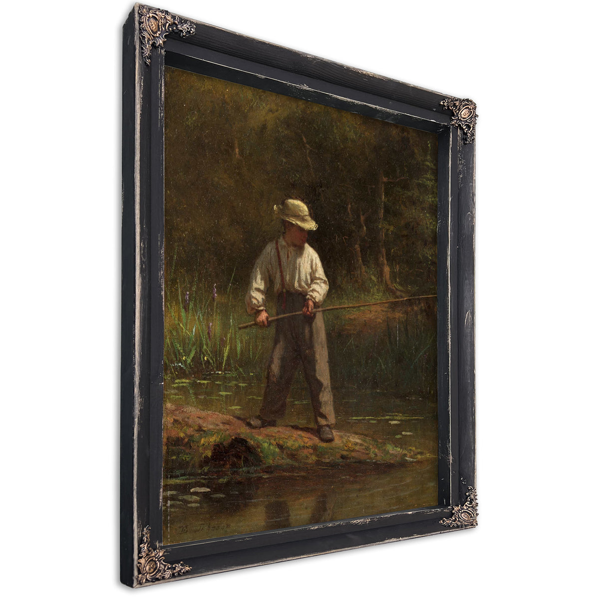 Boy Fishing S by Eastman Johnson