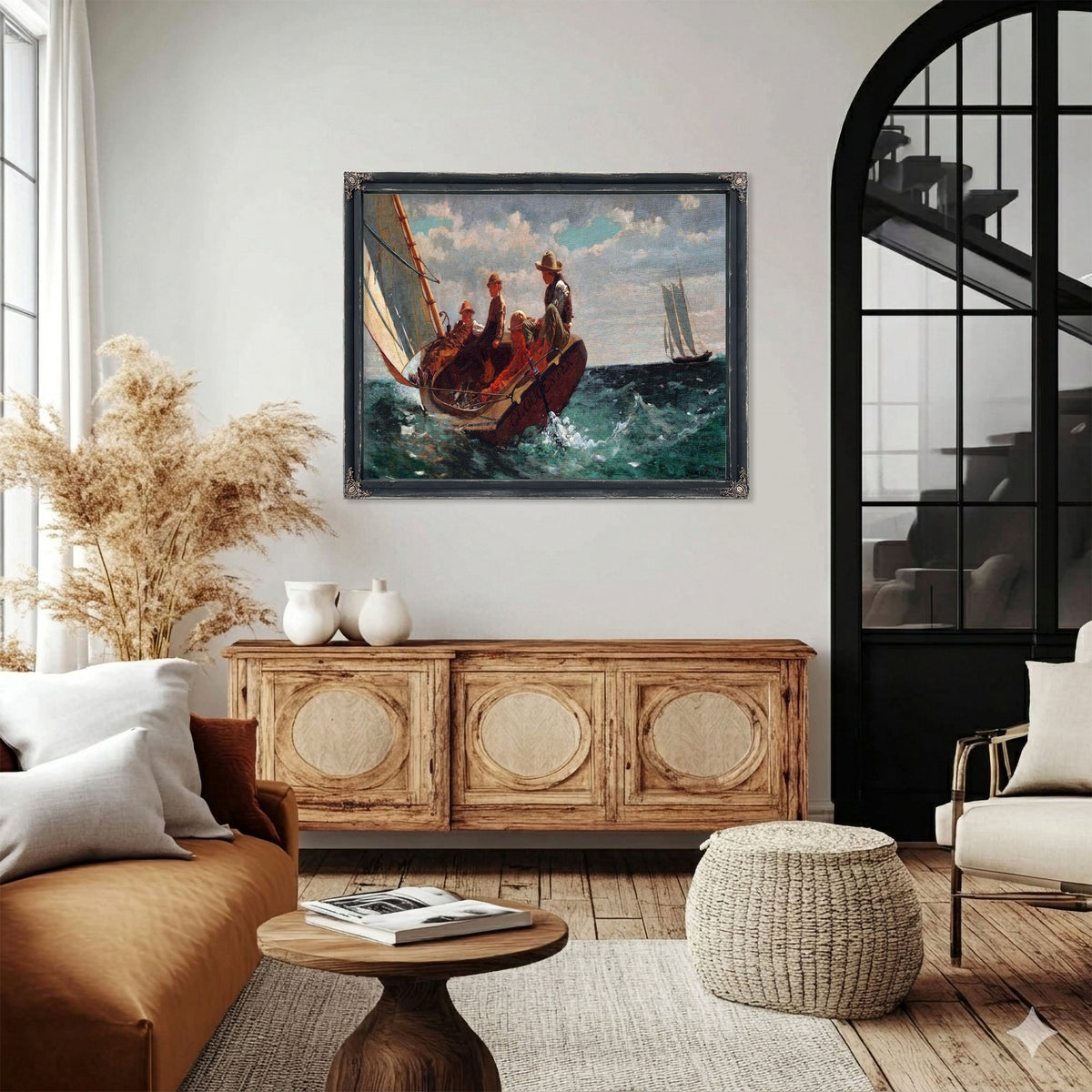 Breezing Up A Fair Wind Painting Winslow Homer Canvas Art