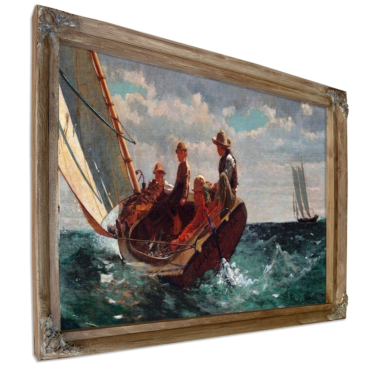 Breezing Up A Fair Wind Painting Winslow Homer Canvas Art