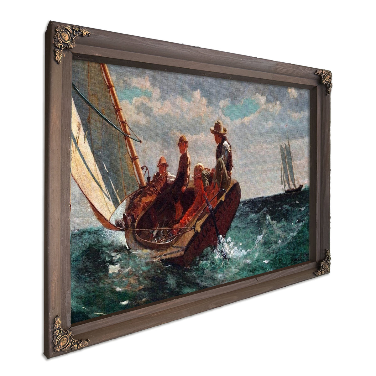Breezing Up A Fair Wind Painting Winslow Homer Canvas Art