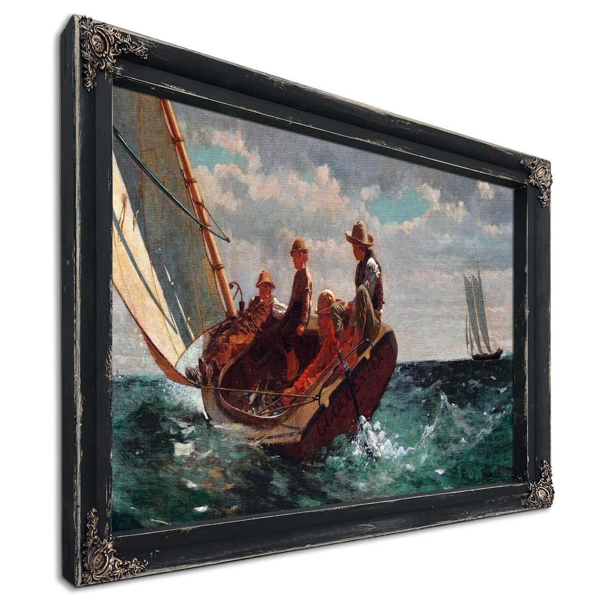 Breezing Up A Fair Wind Painting Winslow Homer Canvas Art