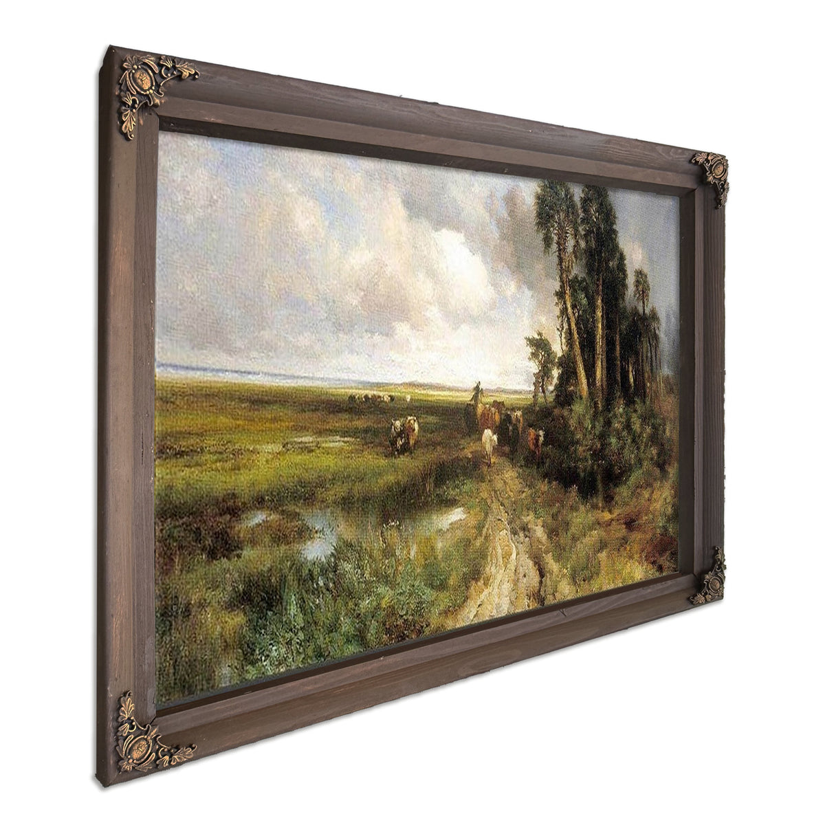Bringing Home The Cattle Coast Of Florida By Thomas Moran