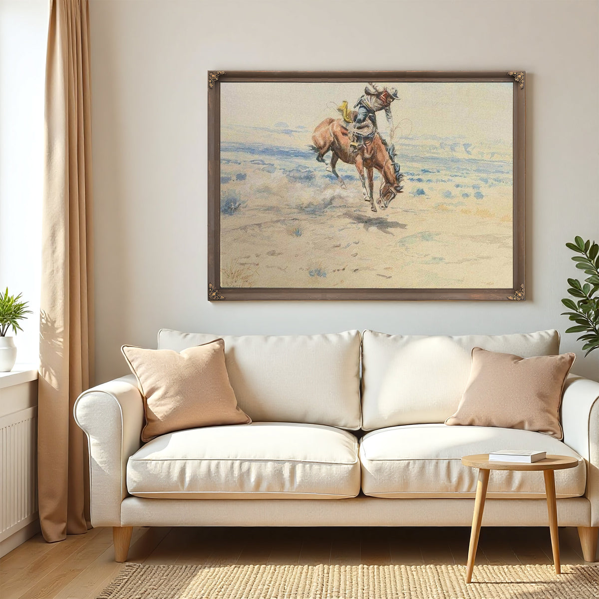 Bucking Bronco By Charles Marion Russell