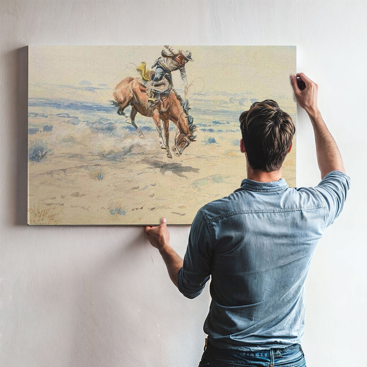 Bucking Bronco By Charles Marion Russell
