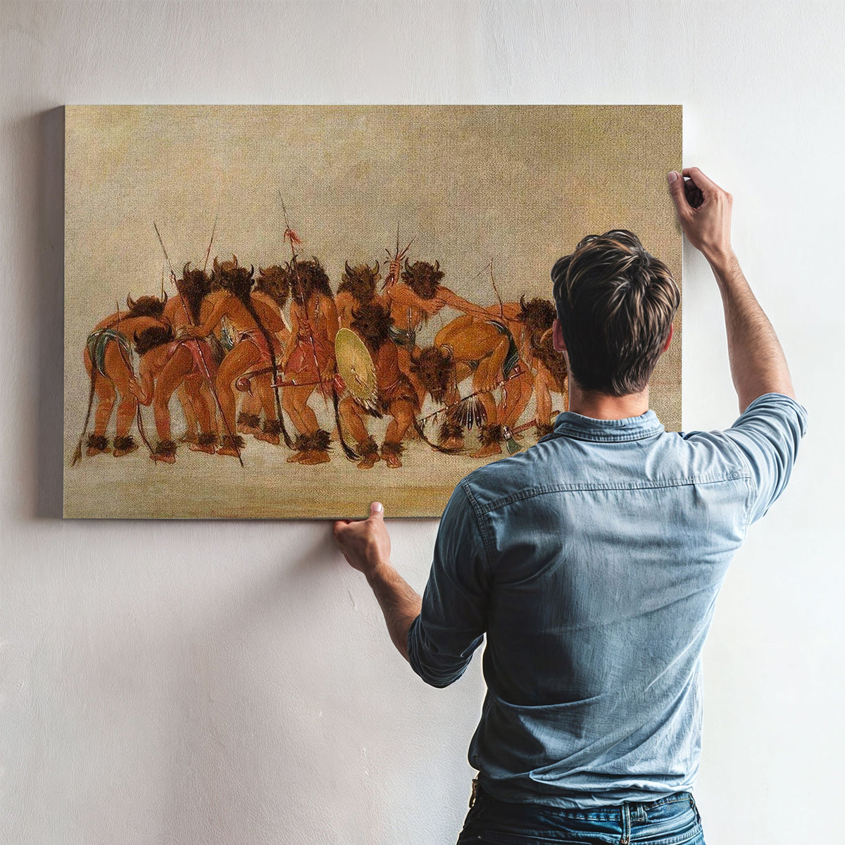 Buffalo Dance, Mandan By George Catlin
