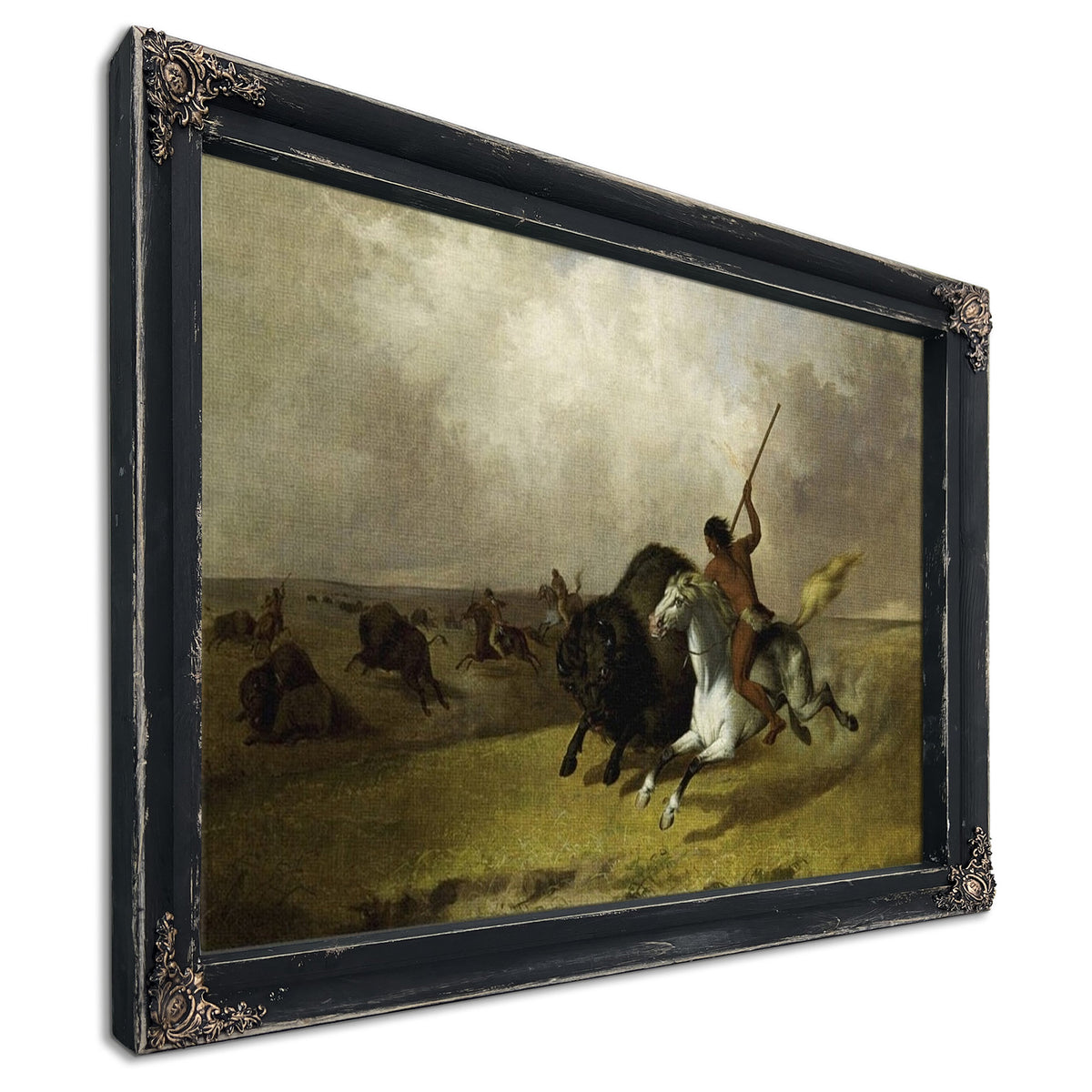 Buffalo Hunt On The Southwestern Prairies By John Mix Stanley