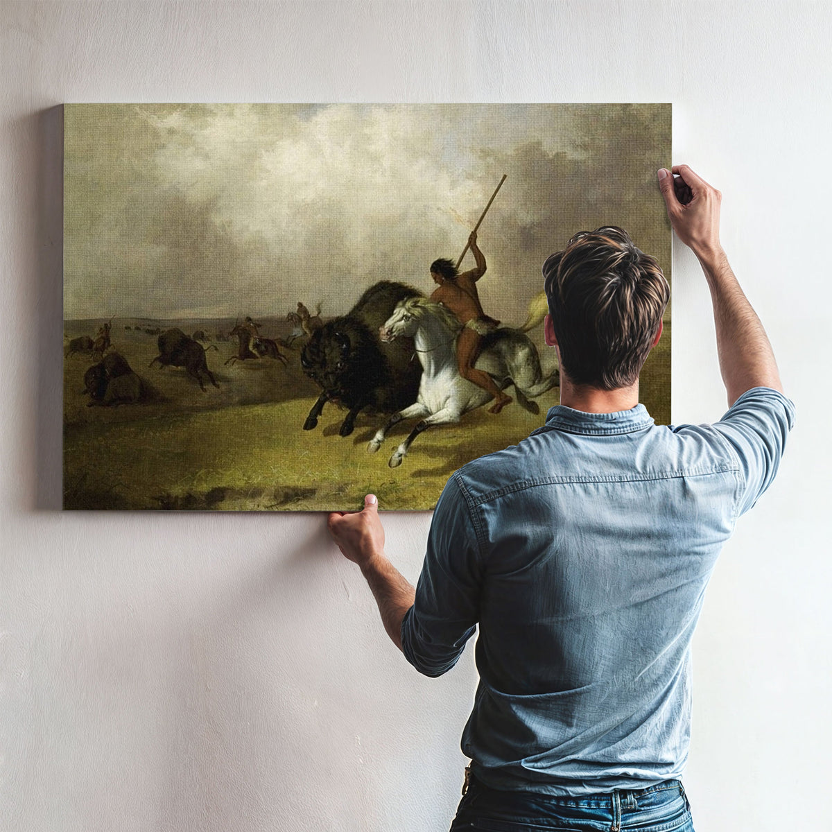 Buffalo Hunt On The Southwestern Prairies By John Mix Stanley