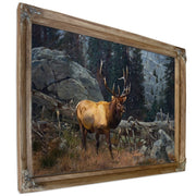 Bull Elk In The High Country By Carl Rungius