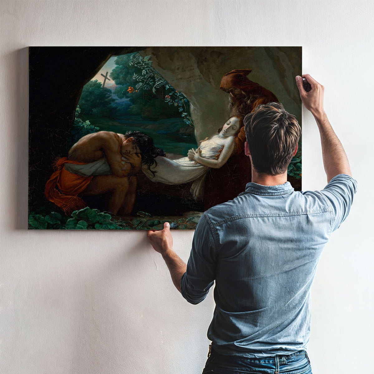 Burial Of Atala After by Anne Louis Girodet Trioson