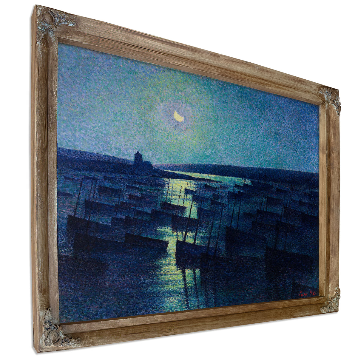 Camaret Moonlight And Fishing Boats by Maximilien Luce