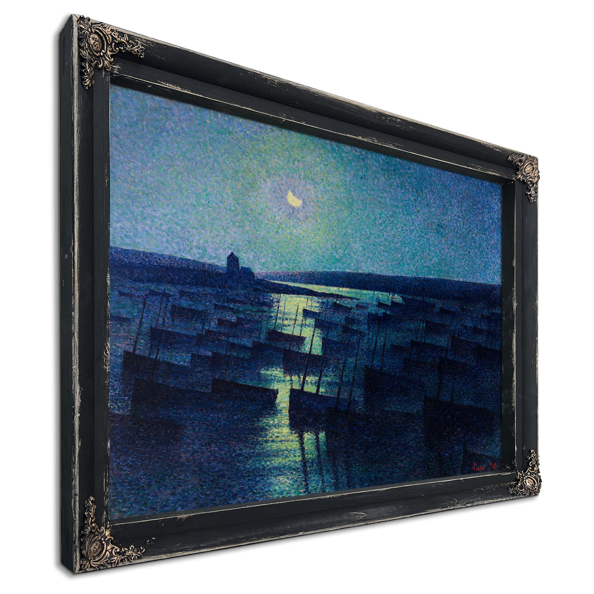Camaret Moonlight And Fishing Boats by Maximilien Luce