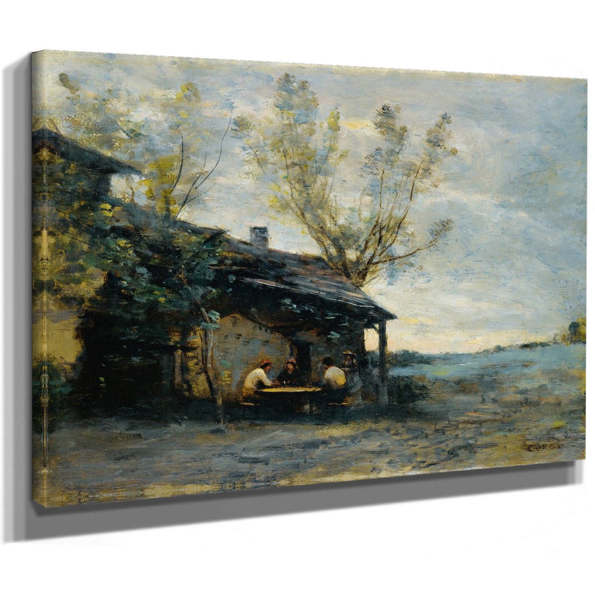 A Cafe Vaugirard By Camille Corot