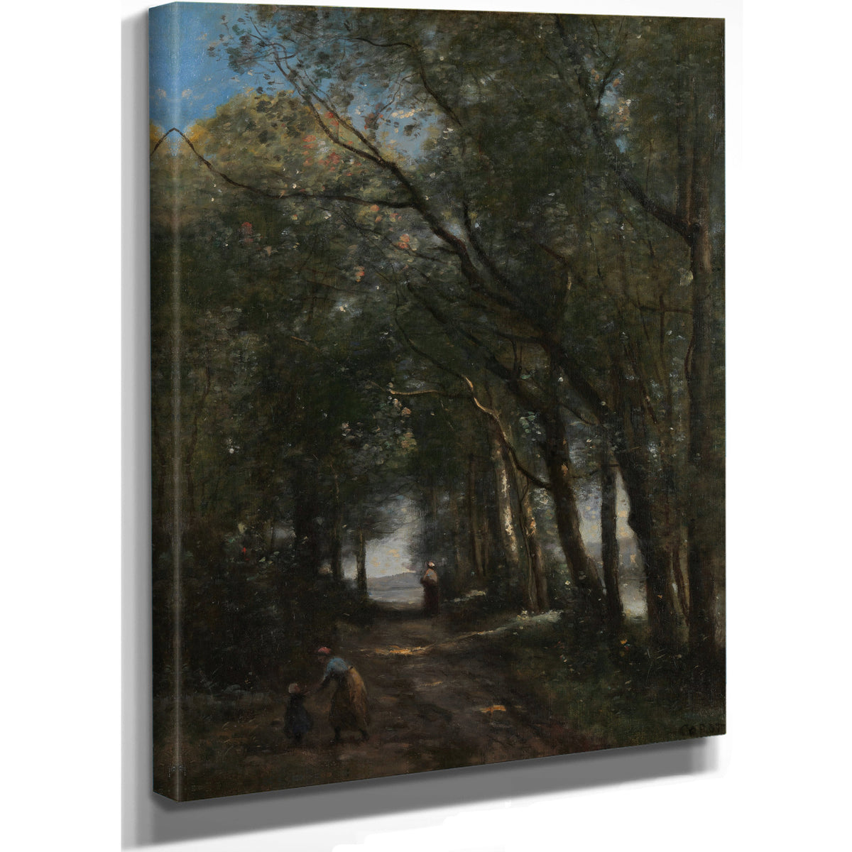 A Lane Through Trees By Camille Corot