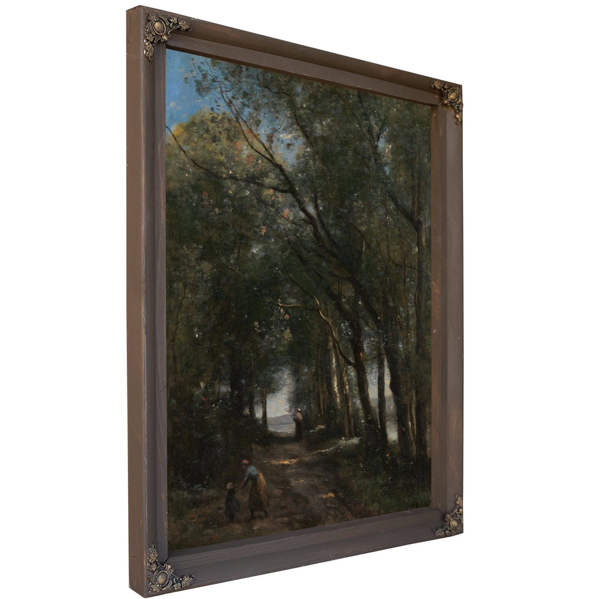 A Lane Through Trees By Camille Corot