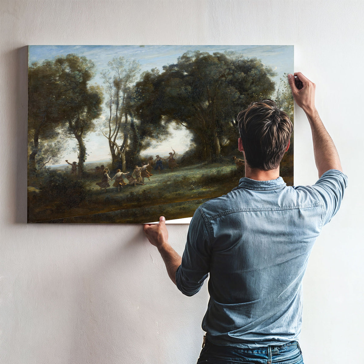 A Morning Dance the Nymphs By Camille Corot