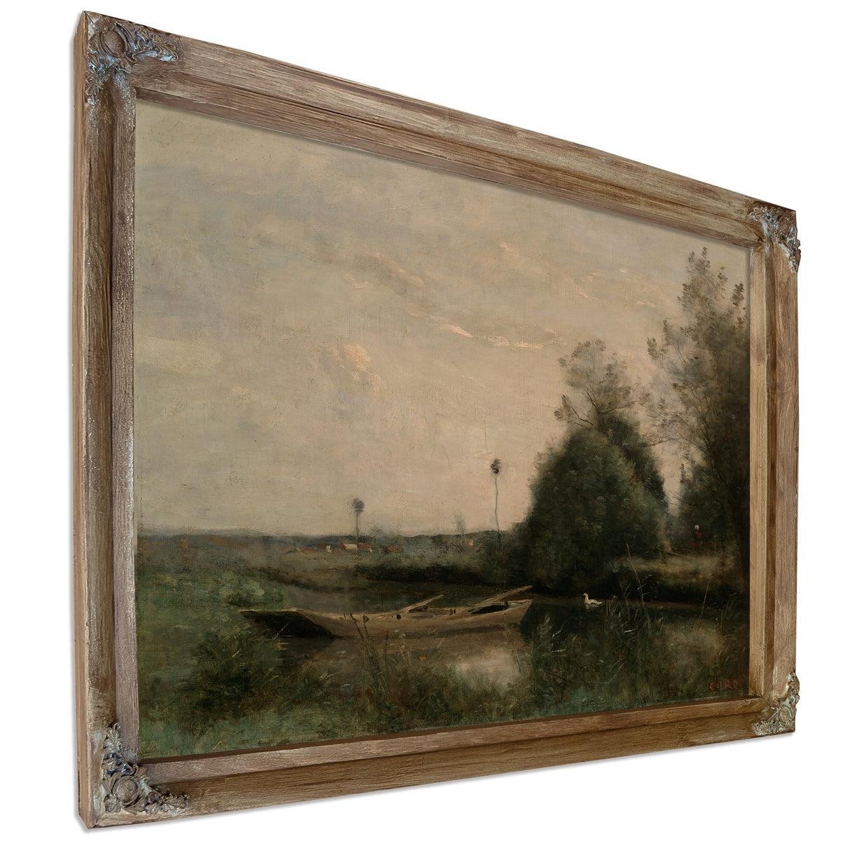A Pond Mortain By Camille Corot