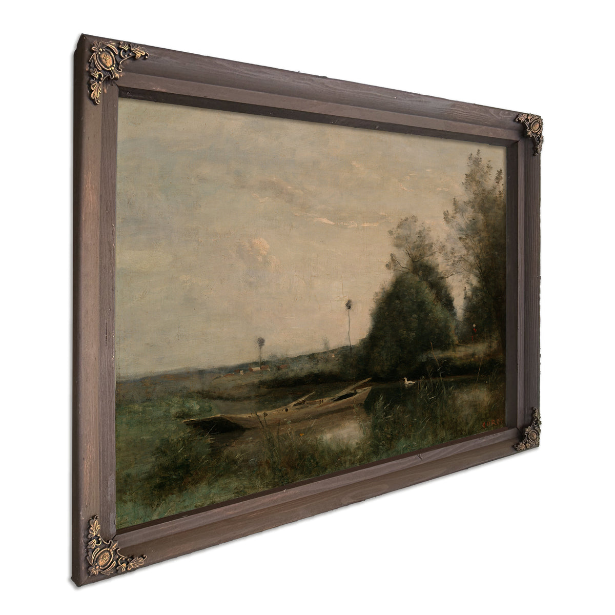 A Pond Mortain By Camille Corot
