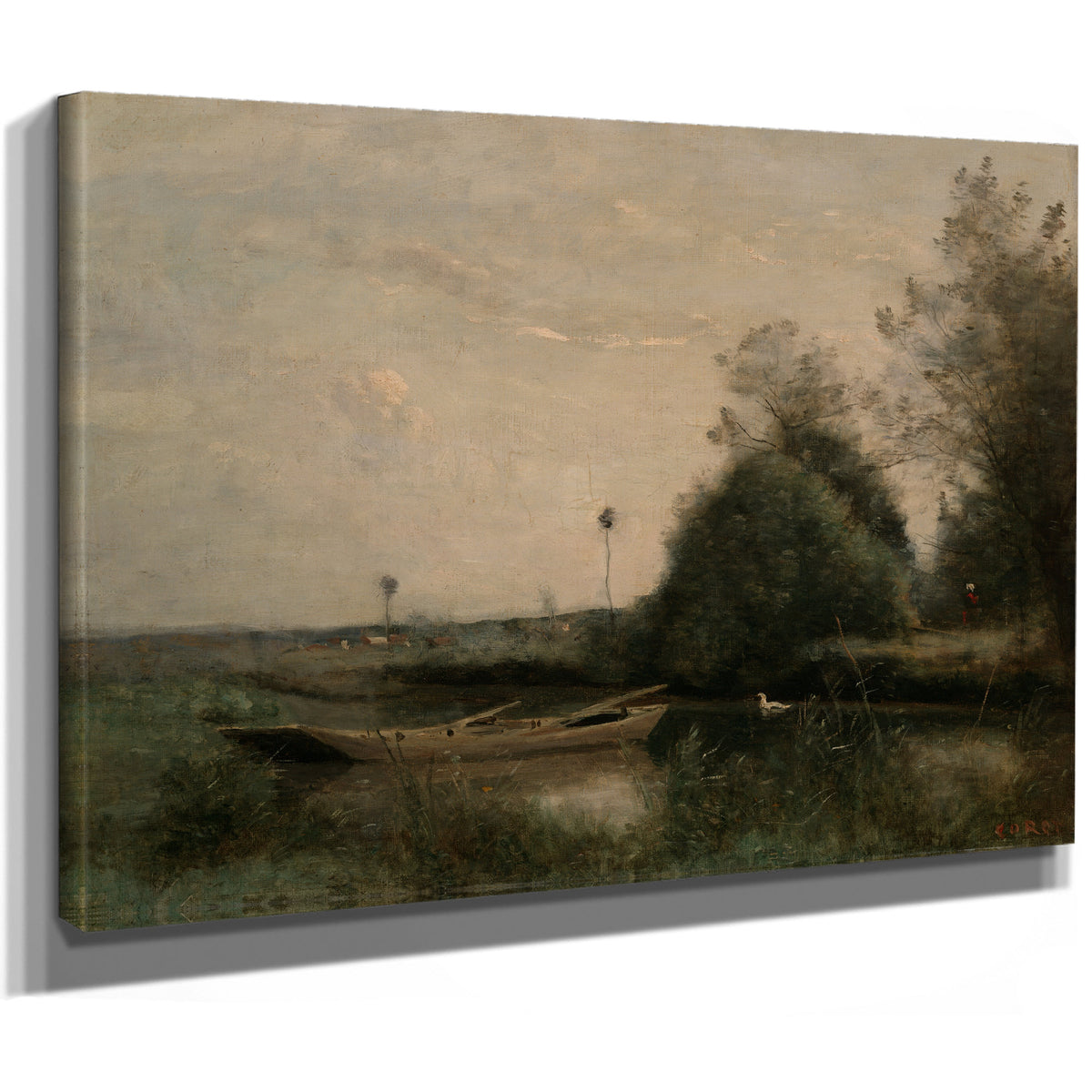 A Pond Mortain By Camille Corot