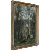 A Woman Gathering Faggots Ville Davray By Camille Corot