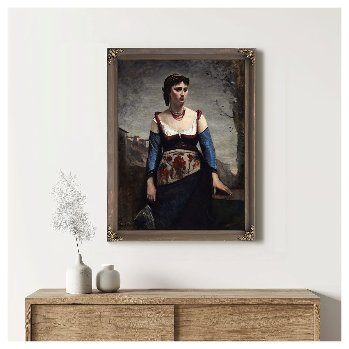 Agostina By Camille Corot