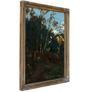 Bosquet Darbres Parmi Les Rochers By Camille Corot