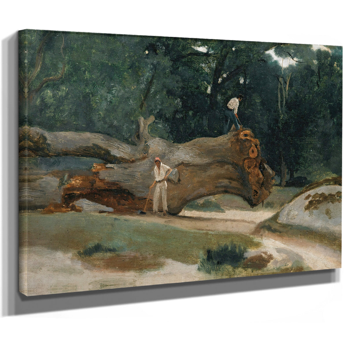 Bucherons By Camille Corot