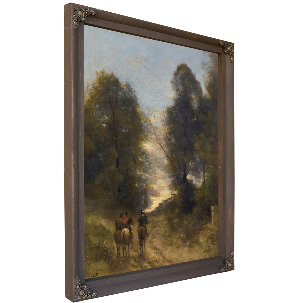 Cavaliers Gaulois Dans Un Paysage By Camille Corot