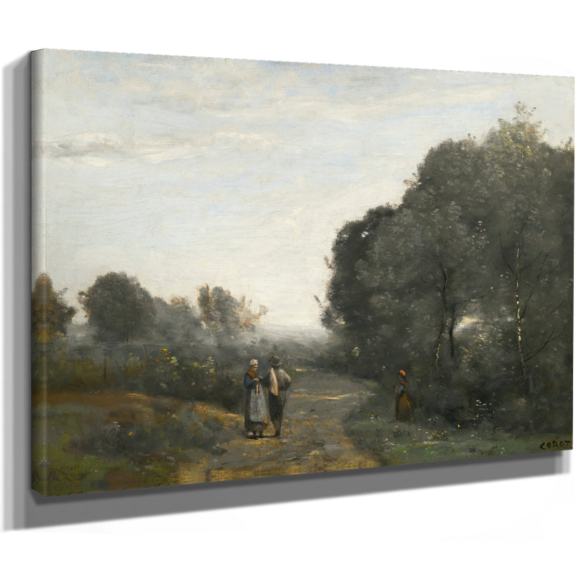 Chaville le Matin Au Printemps By Camille Corot
