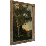 Coucher de Soleil Avec Une Lionne By Camille Corot
